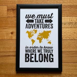 Framed Adventure Print